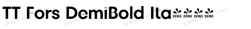 TT Fors DemiBold Ita字体转换